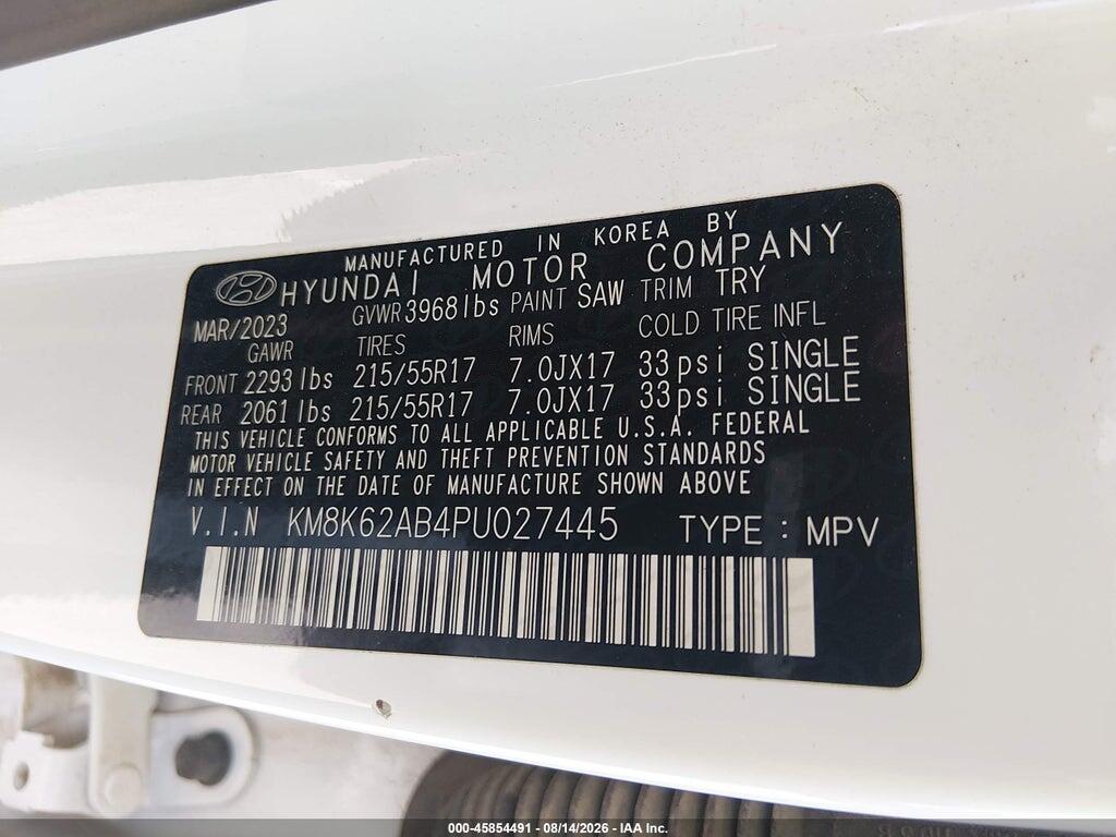 KM8K62AB4PU027445 2023 HYUNDAI KONA photo no. 9