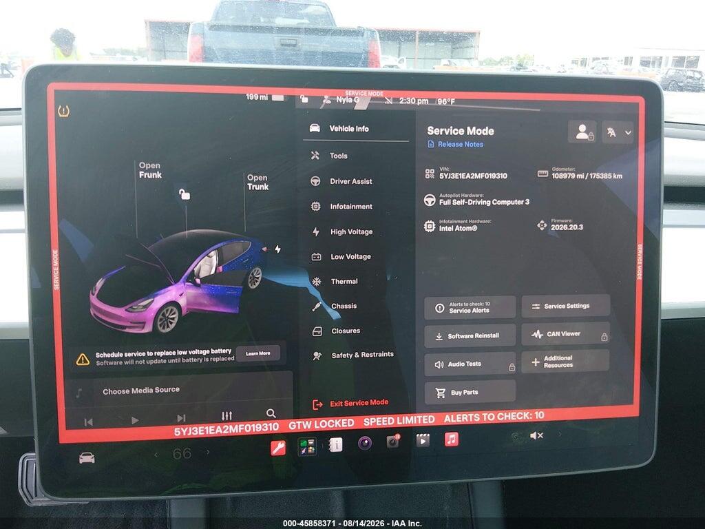 5YJ3E1EA2MF019310 2021 TESLA MODEL 3 photo no. 7