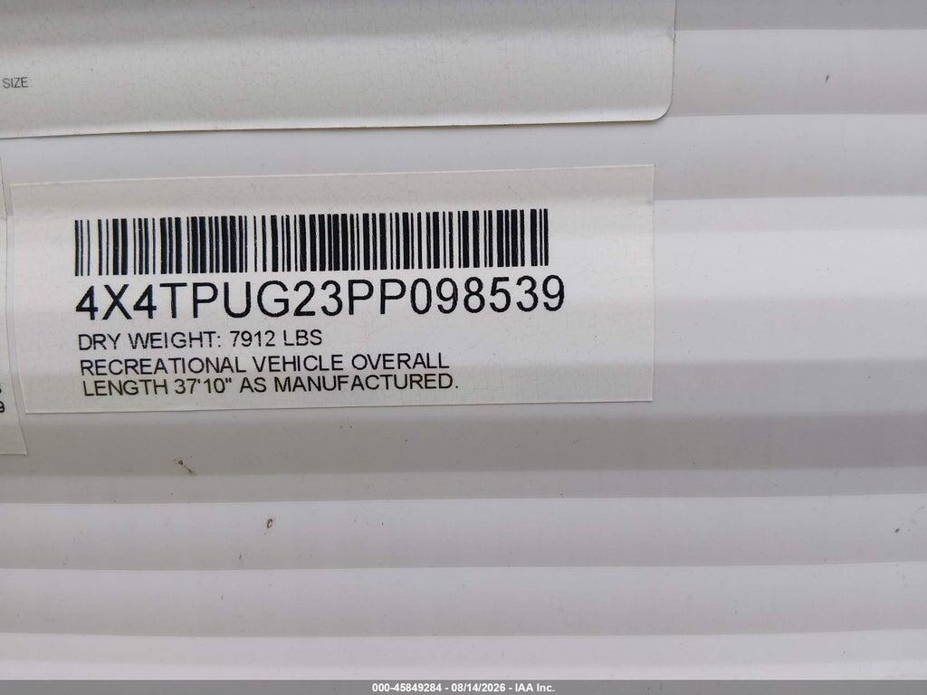 4X4TPUG23PP098539 2023 FOREST RIVER PUMA PALOMINA 31FT BUMPER PULL photo no. 9