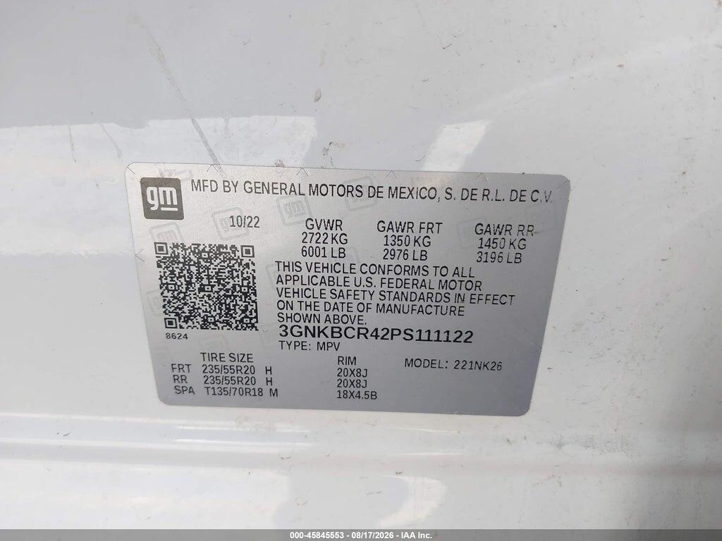 3GNKBCR42PS111122 2023 CHEVROLET BLAZER photo no. 9