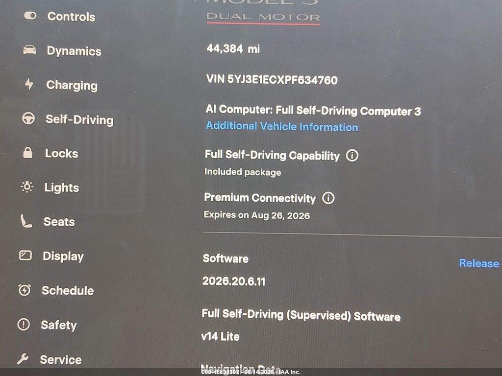 5YJ3E1ECXPF634760 2023 TESLA MODEL 3 photo no. 7