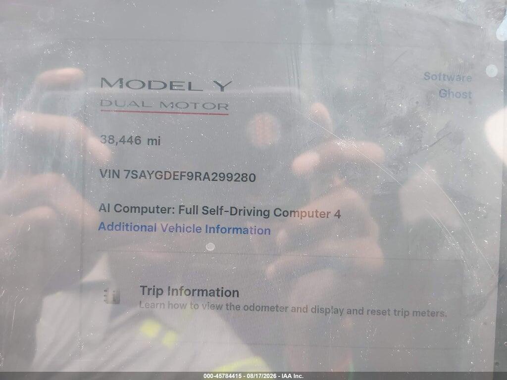 7SAYGDEF9RA299280 2024 TESLA MODEL Y photo no. 7