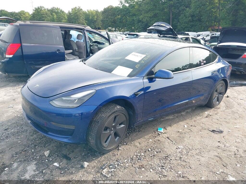 5YJ3E1EA1MF058681 2021 TESLA MODEL 3 photo no. 2