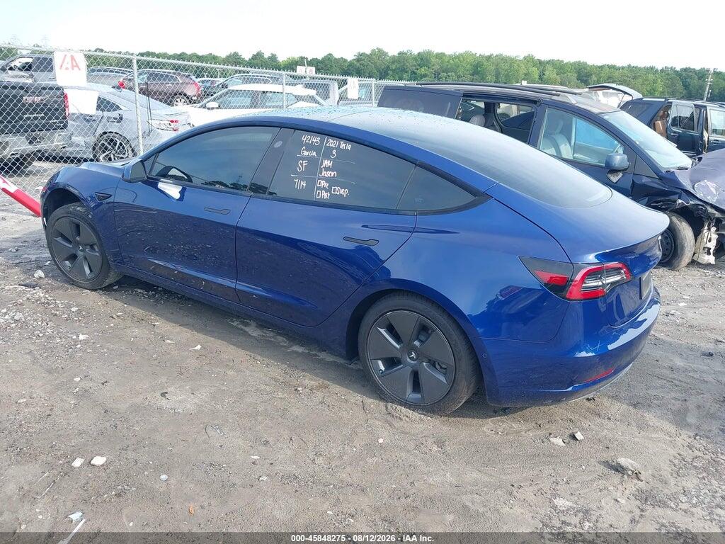 5YJ3E1EA1MF058681 2021 TESLA MODEL 3 photo no. 3