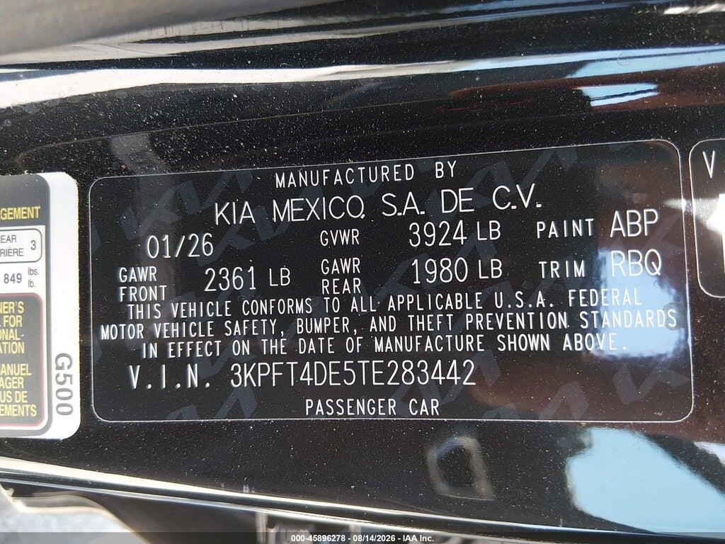 3KPFT4DE5TE283442 2026 KIA K4 photo no. 9