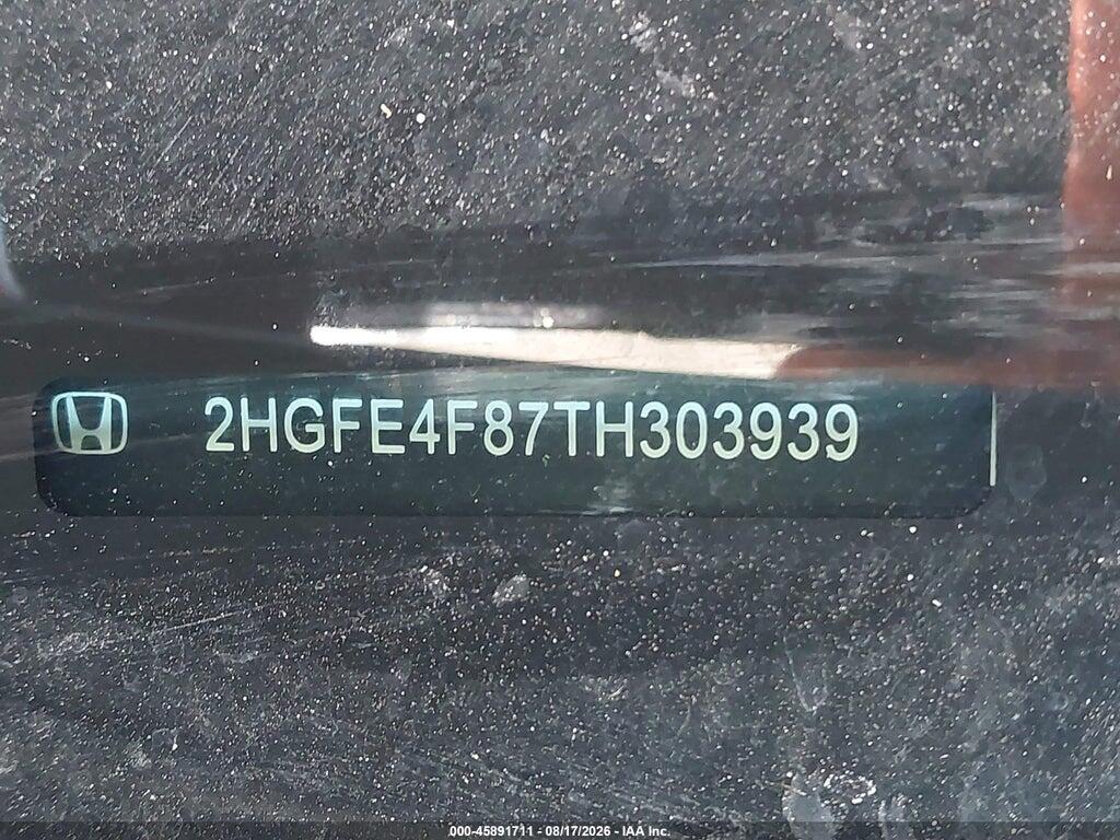 2HGFE4F87TH303939 2026 HONDA CIVIC HYBRID photo no. 9