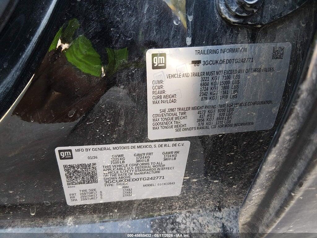 3GCUKDED0TG242771 2026 CHEVROLET SILVERADO 1500 photo no. 9