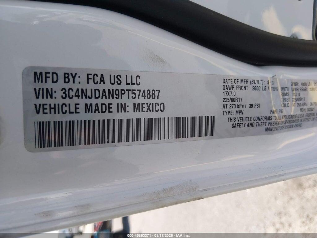 3C4NJDAN9PT574887 2023 JEEP COMPASS photo no. 9