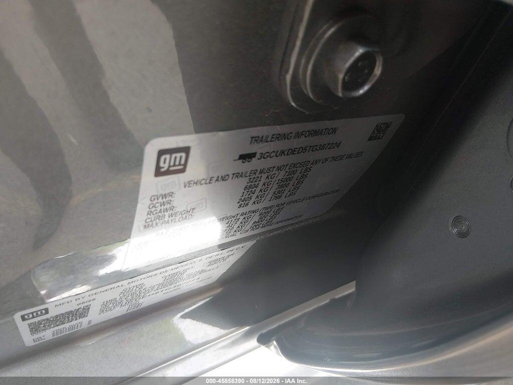 3GCUKDED5TG387224 2026 CHEVROLET SILVERADO 1500 photo no. 9