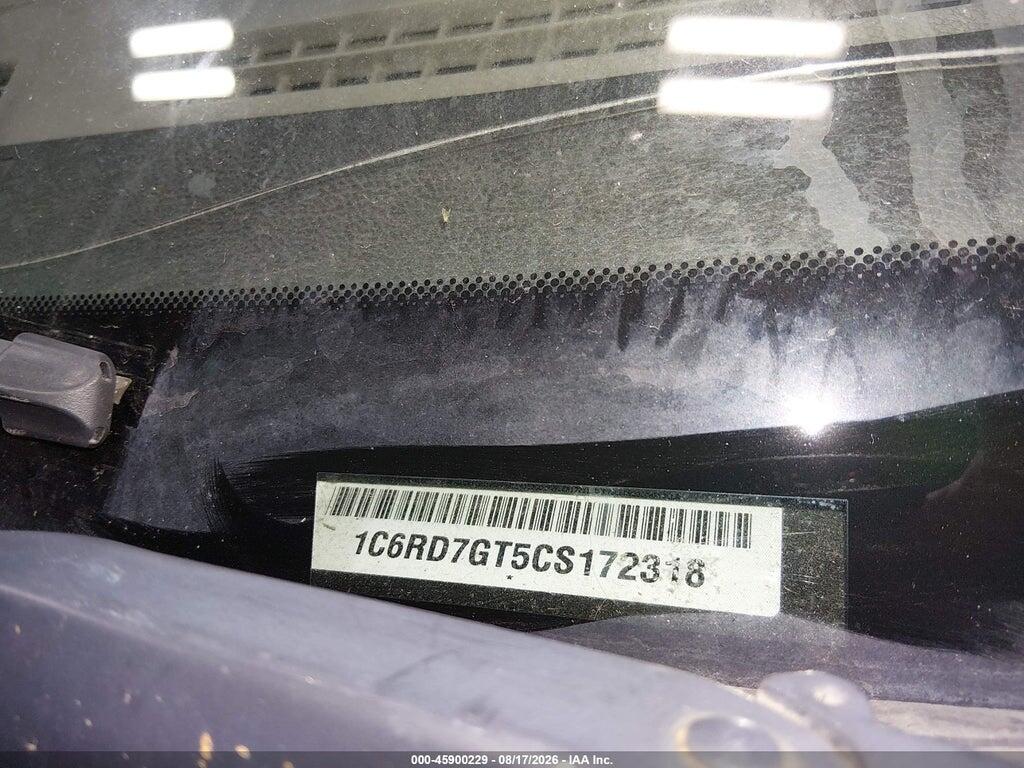 1C6RD7GT5CS172318 2012 RAM 1500 photo no. 9