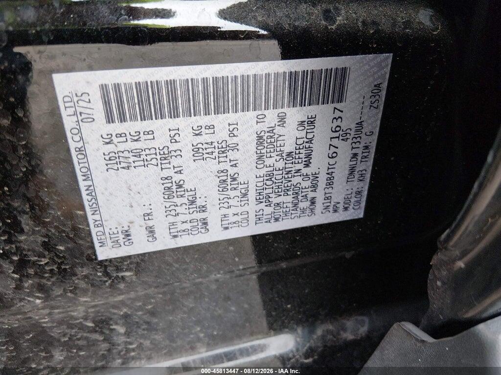 5N1BT3BB4TC671637 2026 NISSAN ROGUE photo no. 9