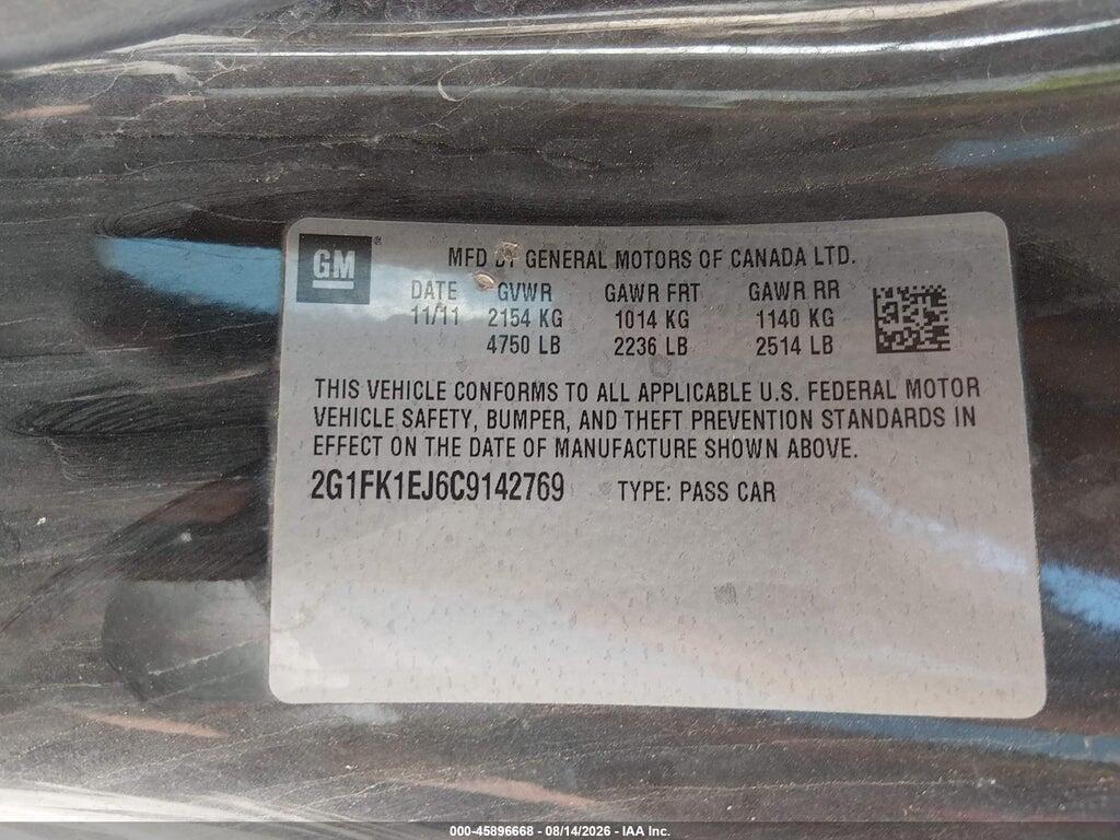 2G1FK1EJ6C9142769 2012 CHEVROLET CAMARO photo no. 9