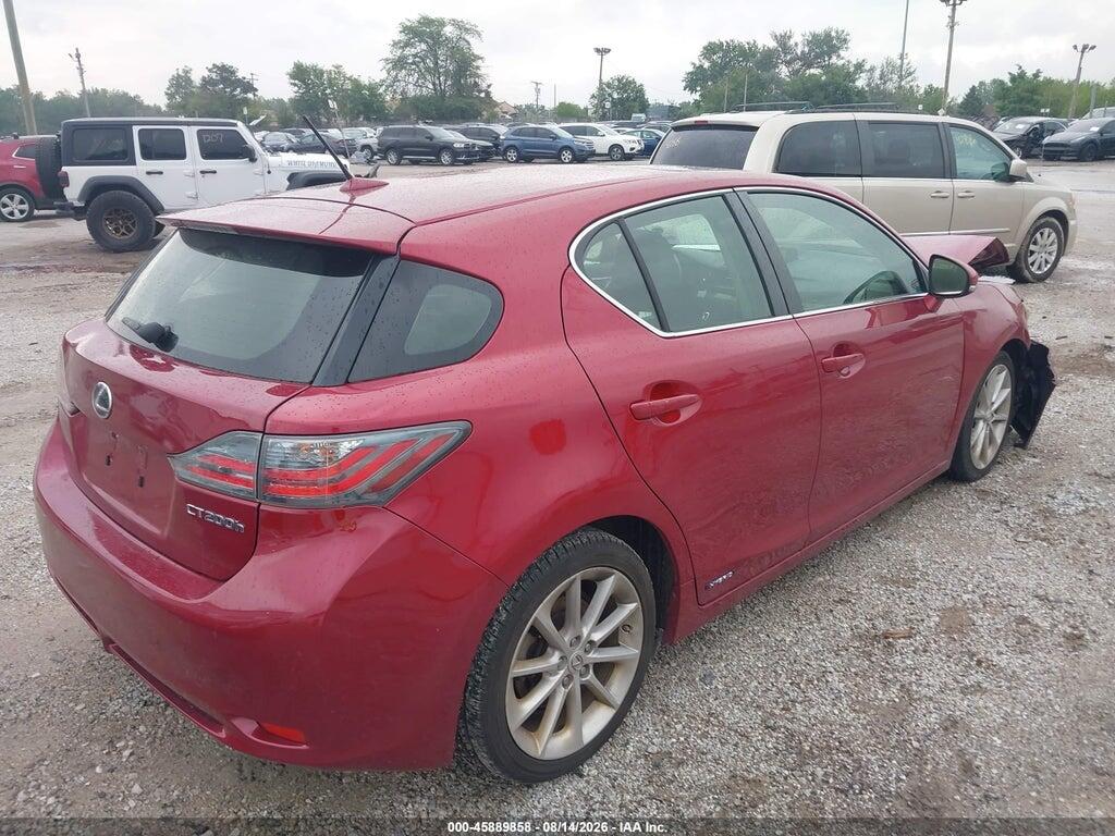 JTHKD5BH0C2055200 2012 LEXUS CT 200H photo no. 4