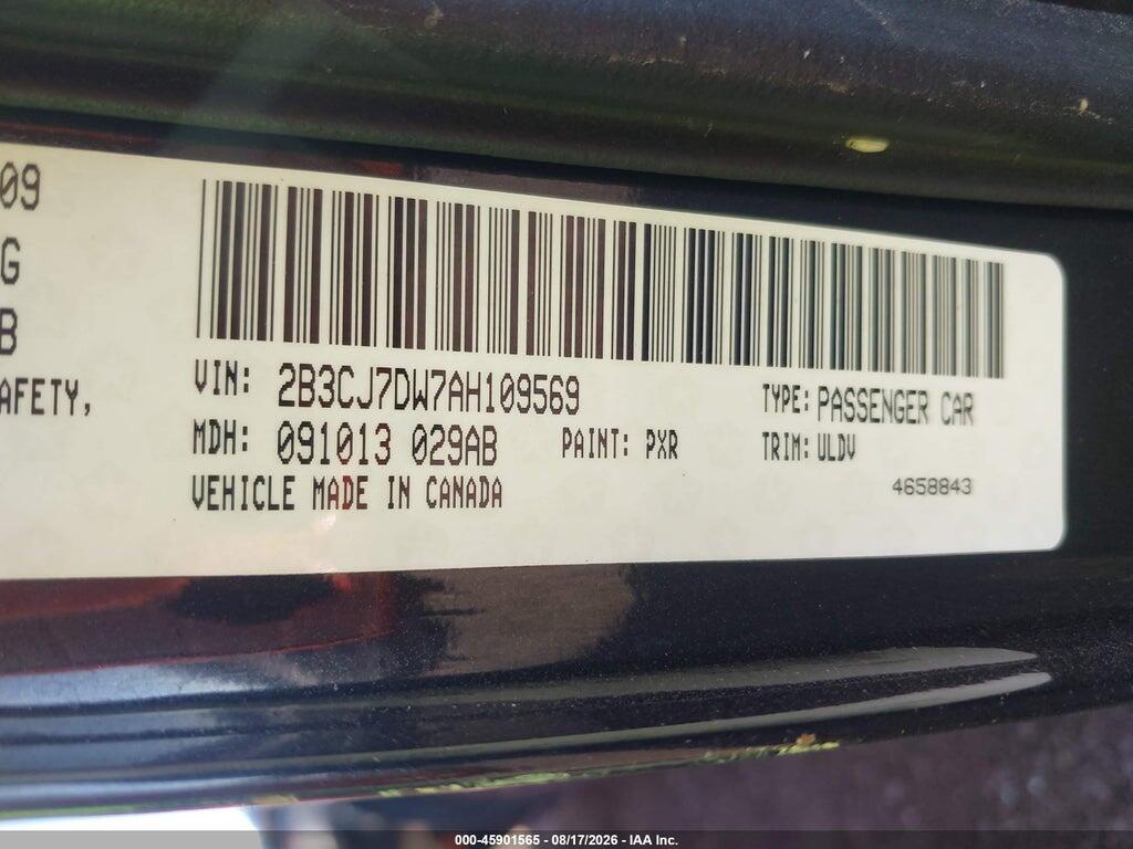 2B3CJ7DW7AH109569 2010 DODGE CHALLENGER photo no. 9