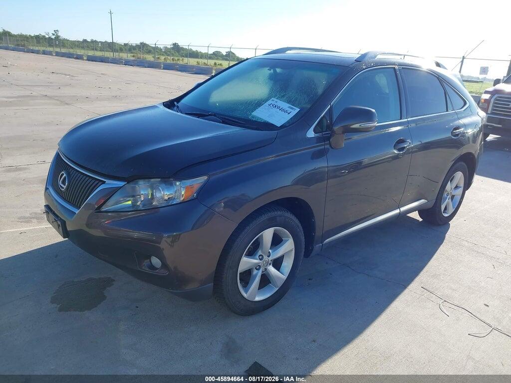 2T2BK1BA7AC074095 2010 LEXUS RX 350 photo no. 2
