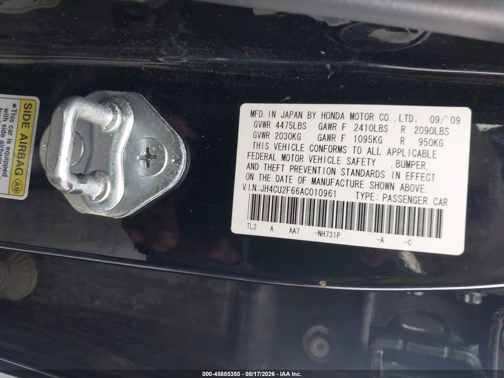 JH4CU2F66AC010961 2010 ACURA TSX photo no. 11