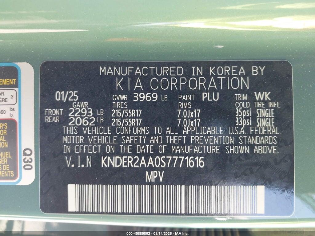 KNDER2AA0S7771616 2025 KIA SELTOS photo no. 9