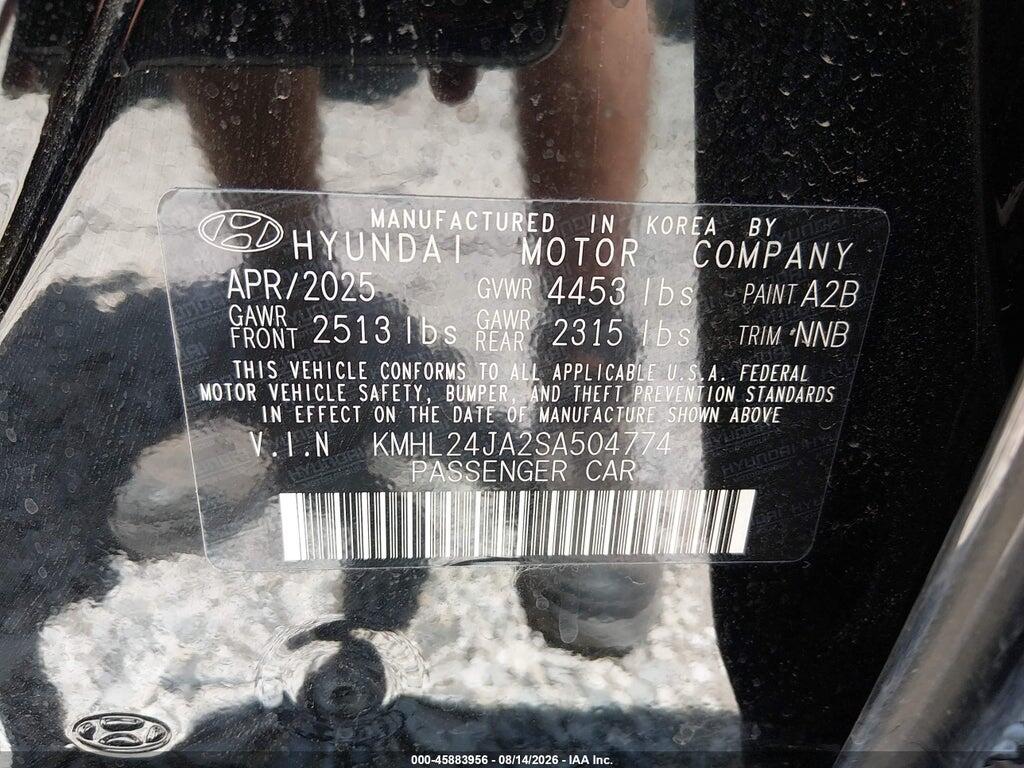 KMHL24JA2SA504774 2025 HYUNDAI SONATA photo no. 9