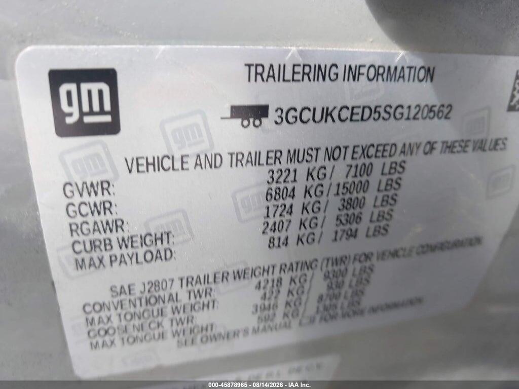 3GCUKCED5SG120562 2025 CHEVROLET SILVERADO 1500 photo no. 9