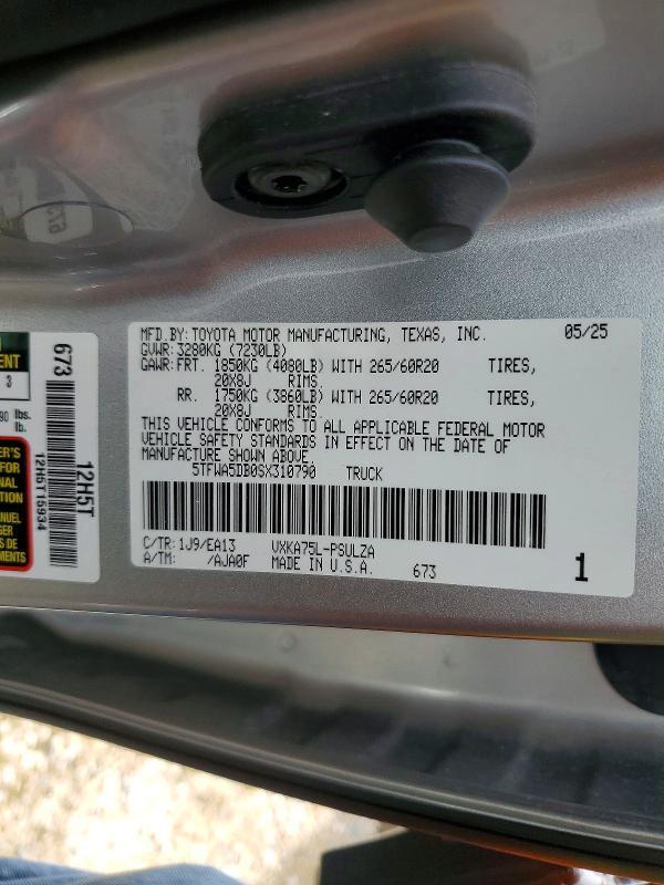 2025 TOYOTA TUNDRA LIMITED — Фото 12 из 12