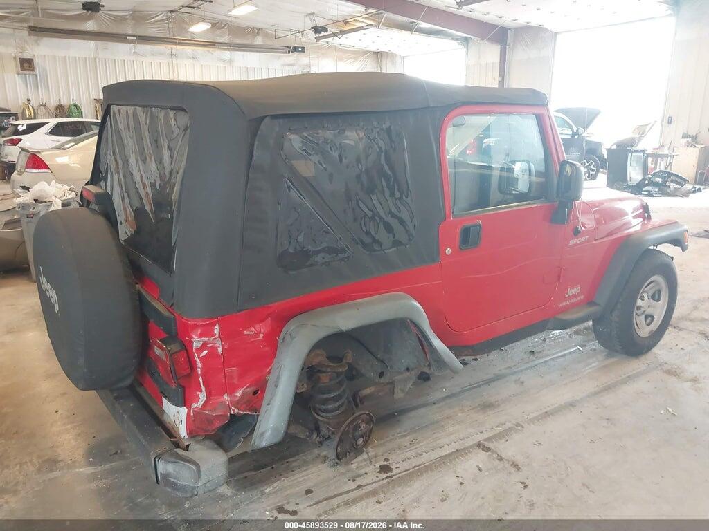 1J4FA49S65P332391 2005 JEEP WRANGLER photo no. 4