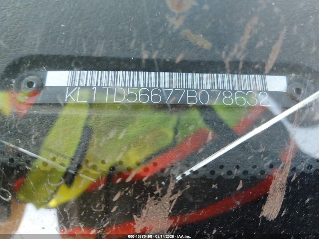 KL1TD56677B078632 2007 CHEVROLET AVEO photo no. 9