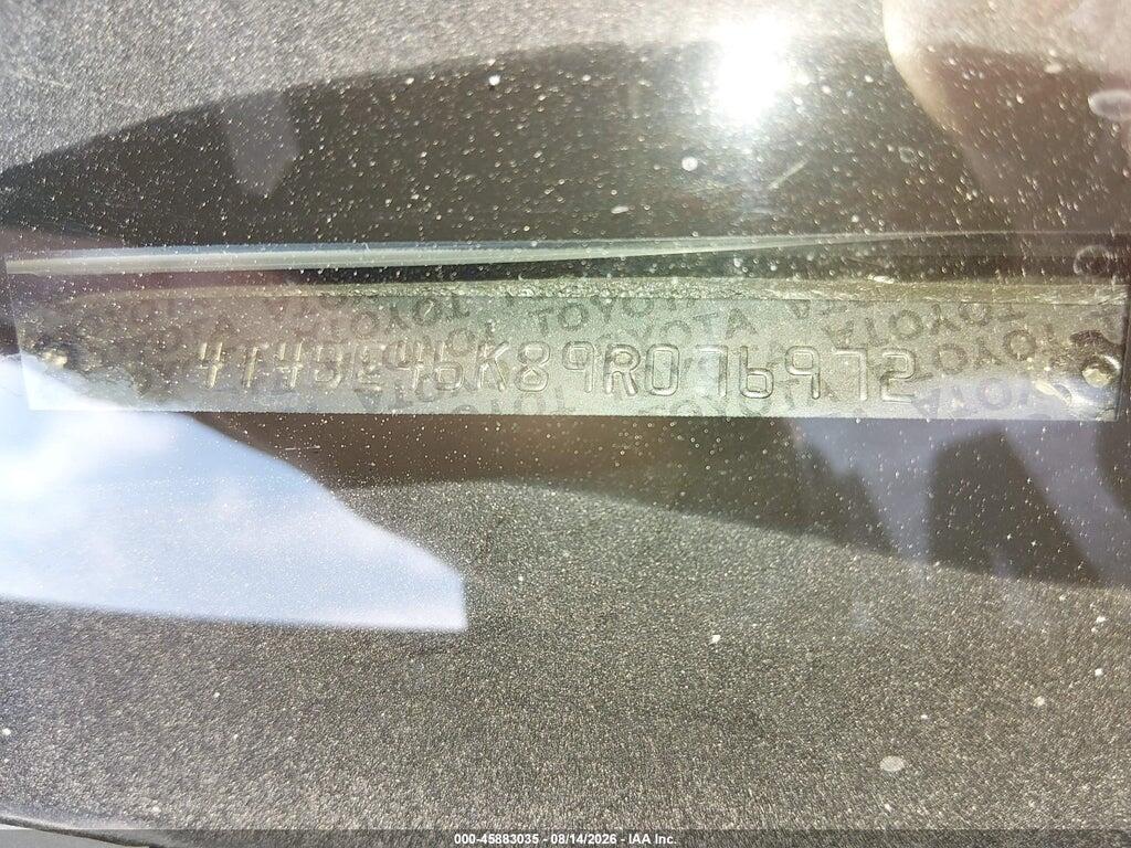 4T4BE46K89R076972 2009 TOYOTA CAMRY photo no. 9