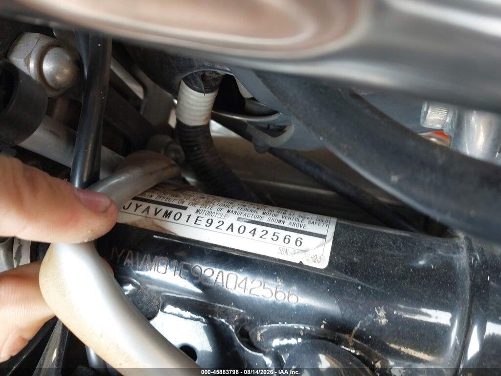 JYAVM01E92A042566 2002 YAMAHA XVS65 photo no. 10