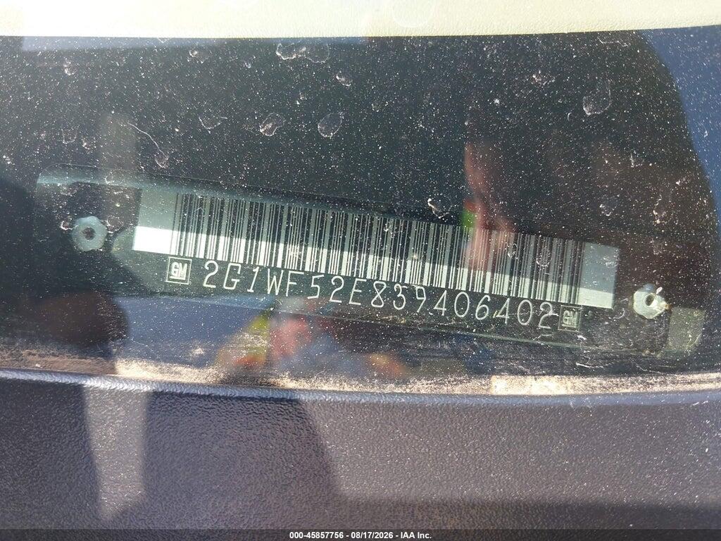 2G1WF52E839406402 2003 CHEVROLET IMPALA photo no. 9