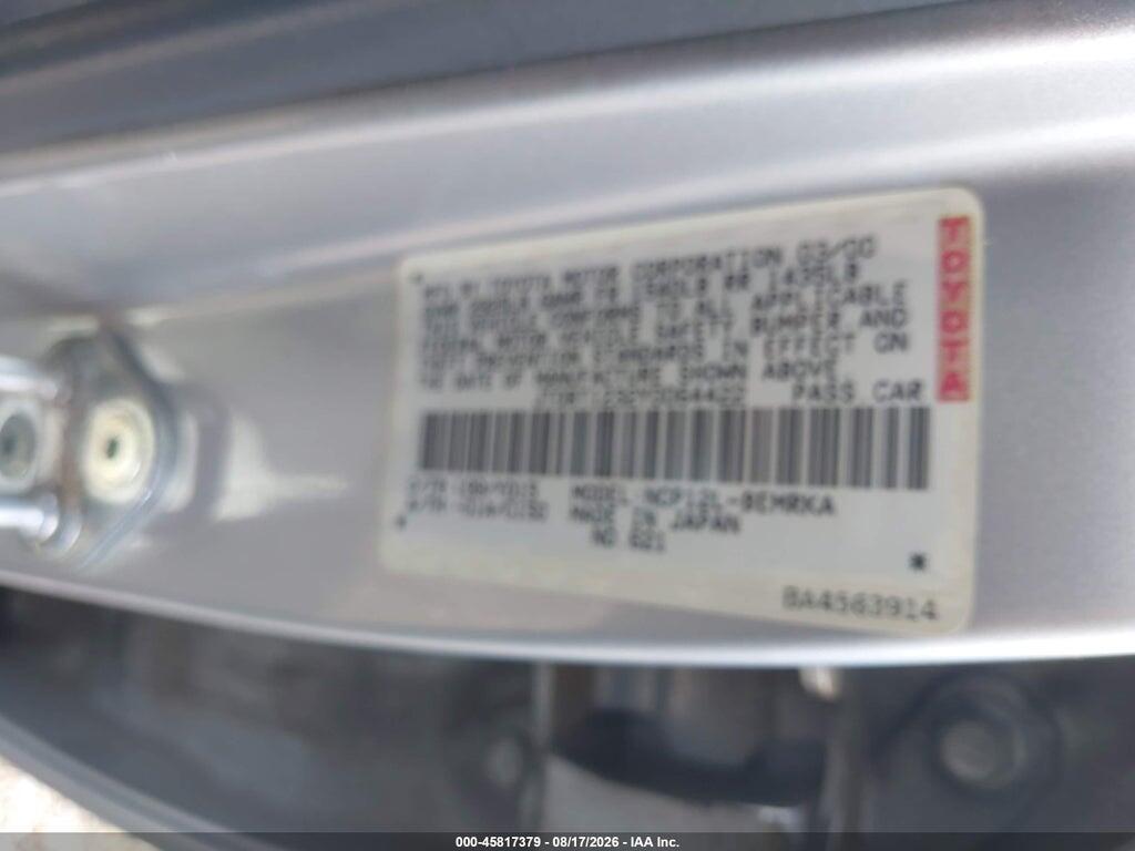 JTDBT1232Y0064422 2000 TOYOTA ECHO photo no. 9