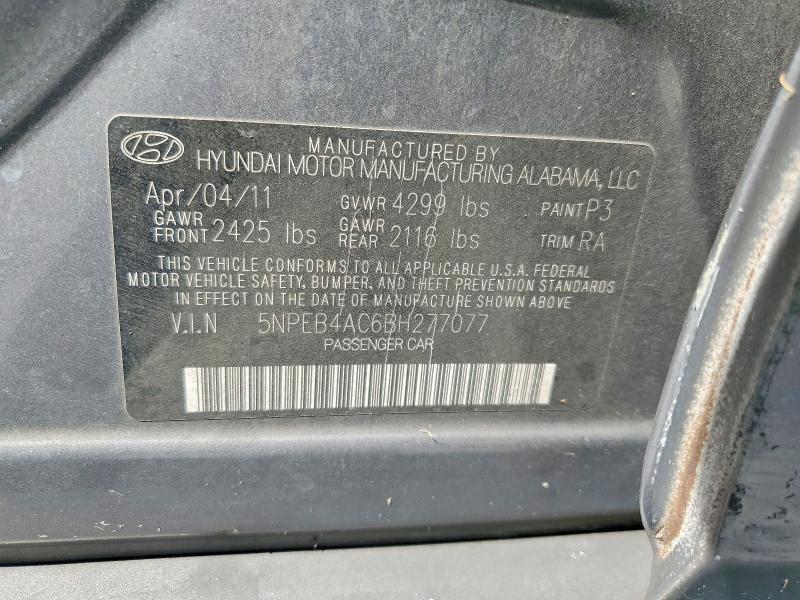 2011 HYUNDAI SONATA GLS — Фото 12 из 12