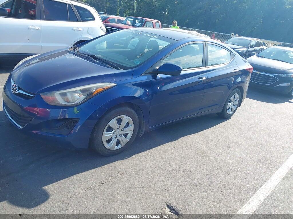 5NPDH4AE1GH666230 2016 HYUNDAI ELANTRA photo no. 2