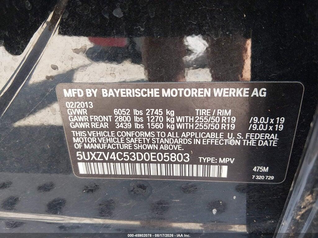5UXZV4C53D0E05803 2013 BMW X5 photo no. 9