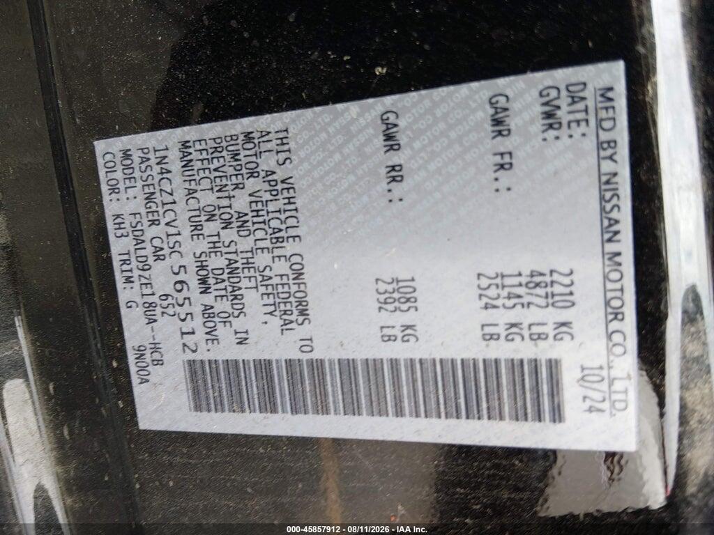 1N4CZ1CV1SC565512 2025 NISSAN LEAF photo no. 9
