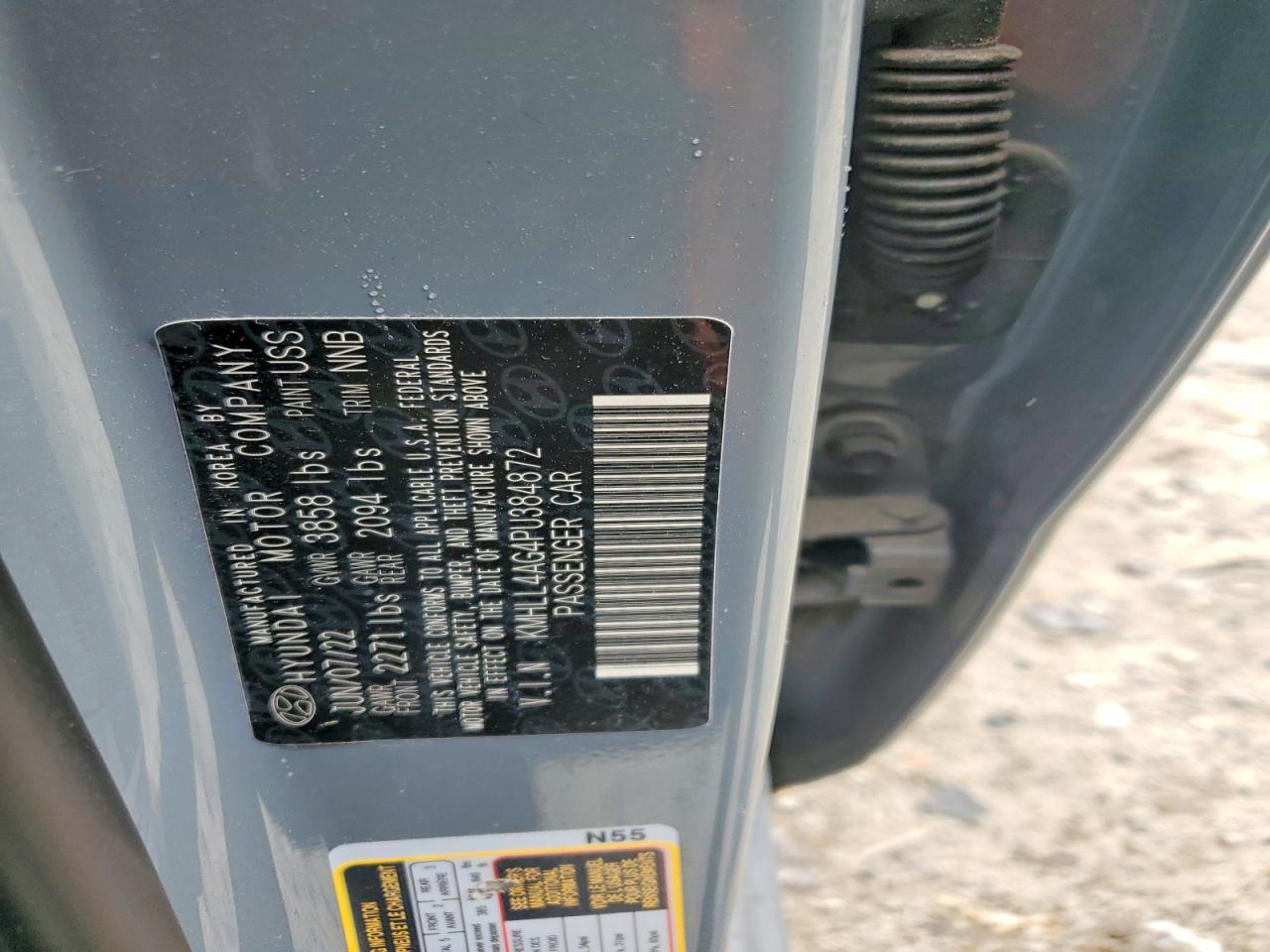 KMHLL4AG4PU384872 2023 HYUNDAI ELANTRA photo no. 12