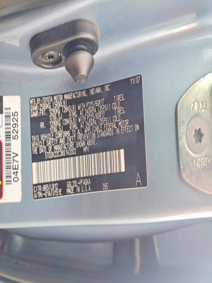 2008 TOYOTA SIENNA XLE LIMITED — Фото 13 из 13