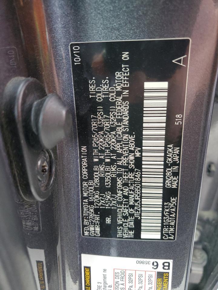 2011 TOYOTA 4RUNNER SR5 — Фото 13 из 13