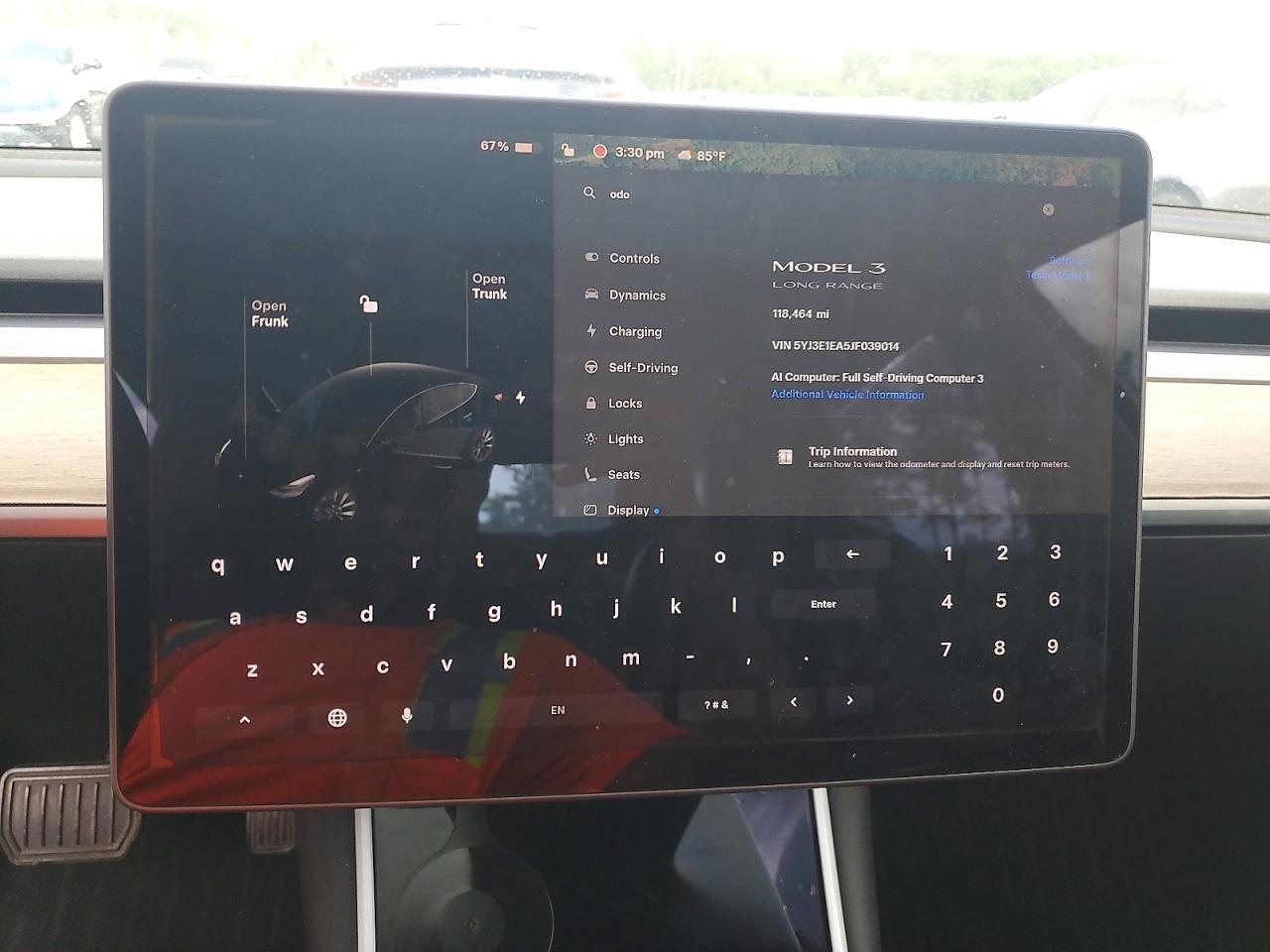 5YJ3E1EA5JF039014 2018 TESLA MODEL 3 photo no. 9