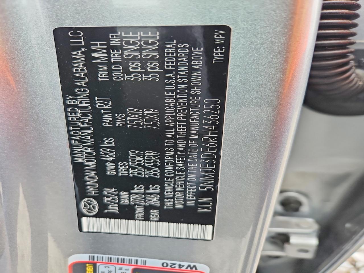 2024 HYUNDAI TUCSON LIMITED — Фото 13 из 13