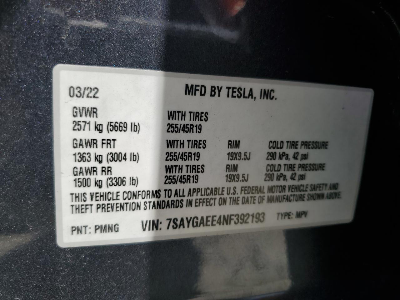 2022 TESLA MODEL Y — Фото 14 из 14