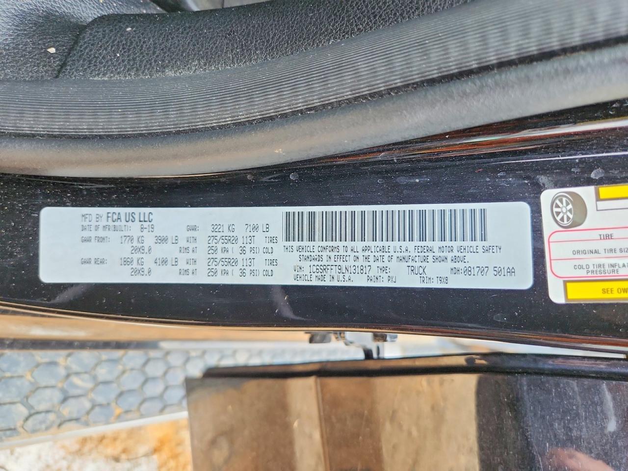 1C6SRFFT9LN131817 2020 RAM 1500 photo no. 12