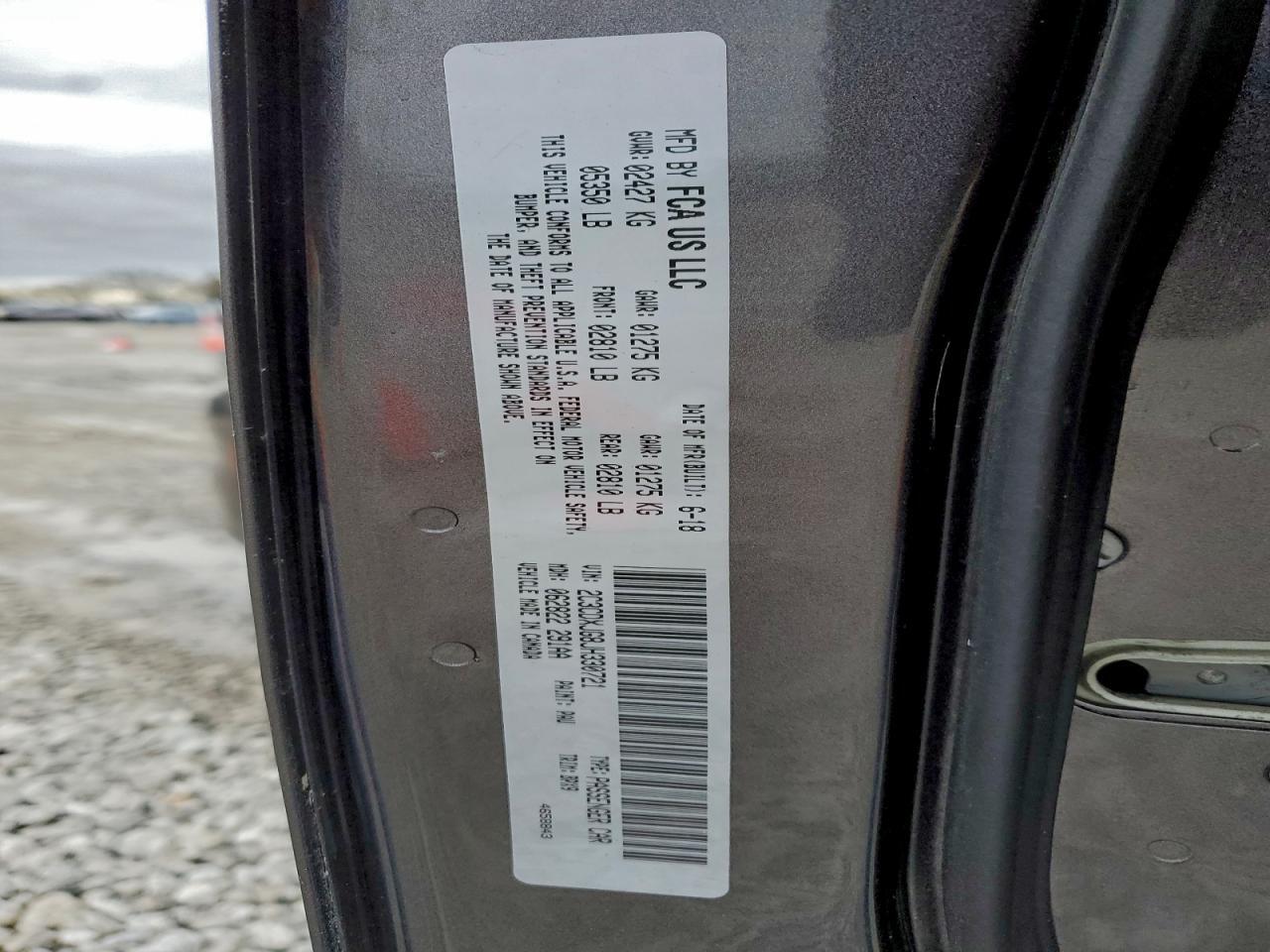 2C3CDXJG8JH330721 2018 DODGE CHARGER photo no. 12