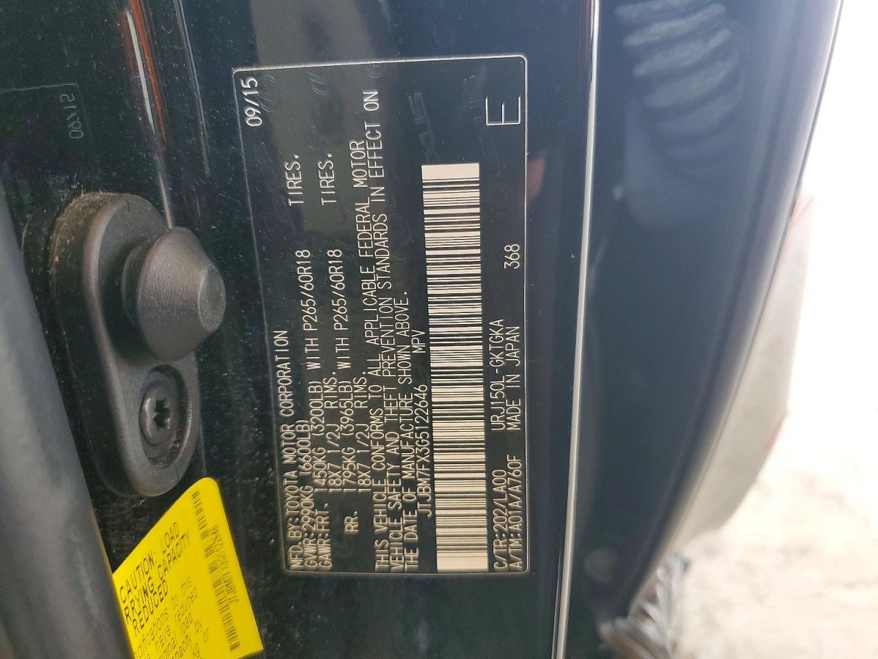 JTJBM7FX3G5122646 2016 LEXUS GX photo no. 12