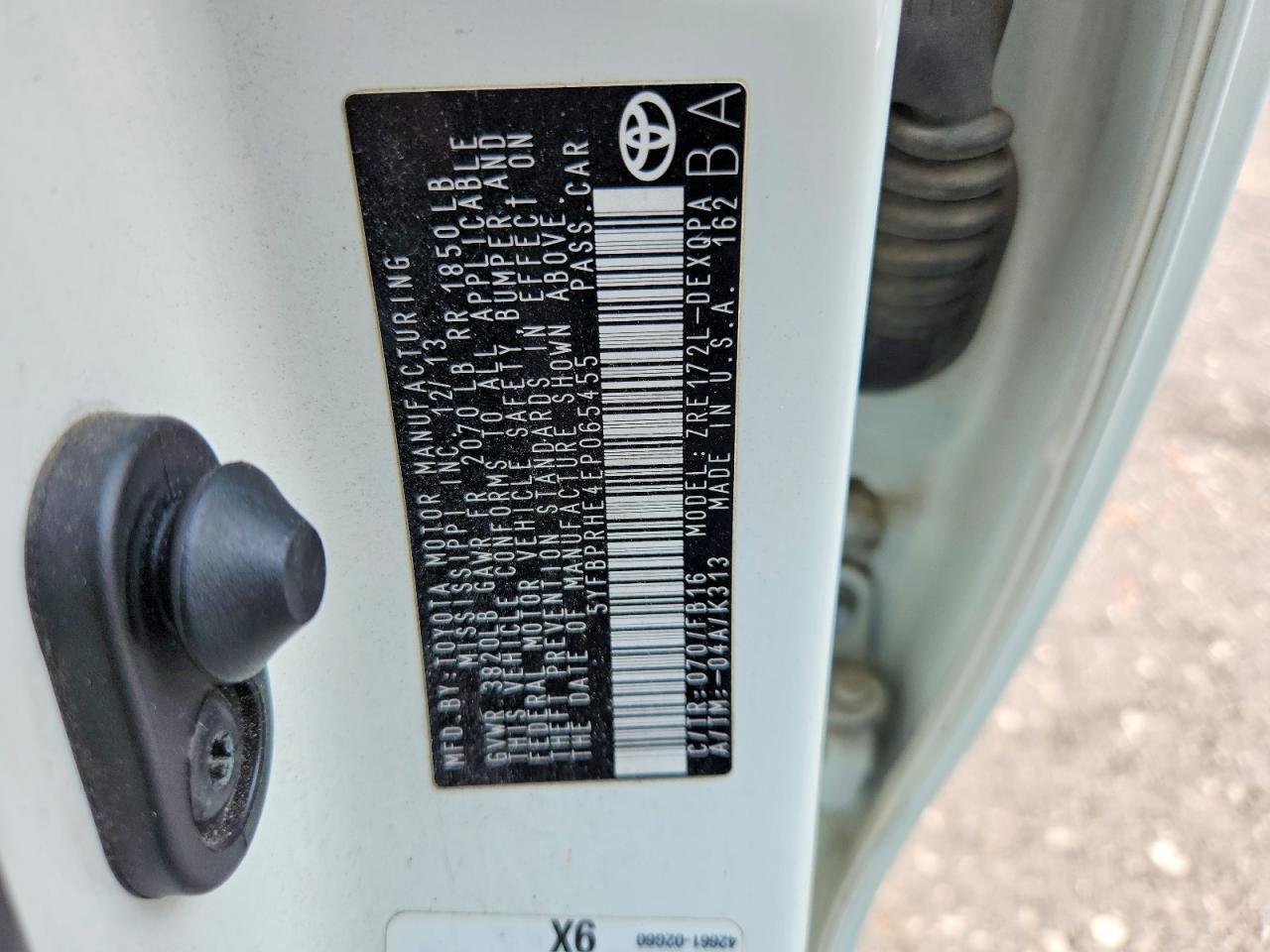 2014 TOYOTA COROLLA LE ECO — Фото 12 из 12
