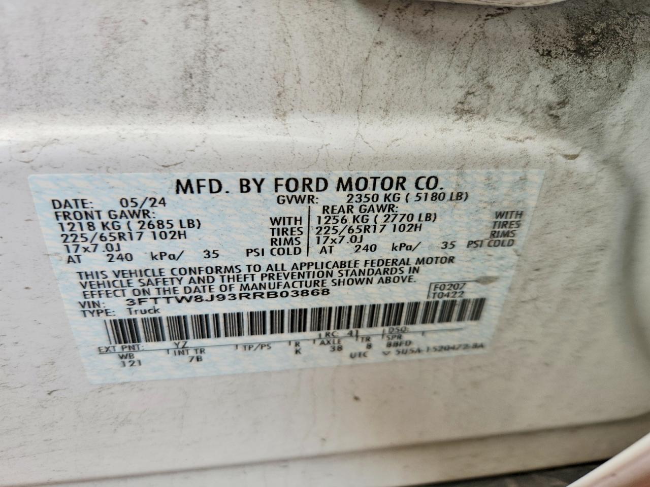 2024 FORD MAVERICK XLT — Фото 13 из 13