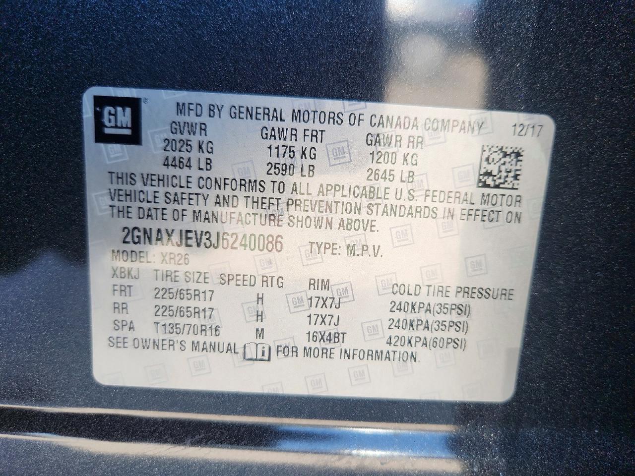 2018 CHEVROLET EQUINOX — Фото 12 из 12