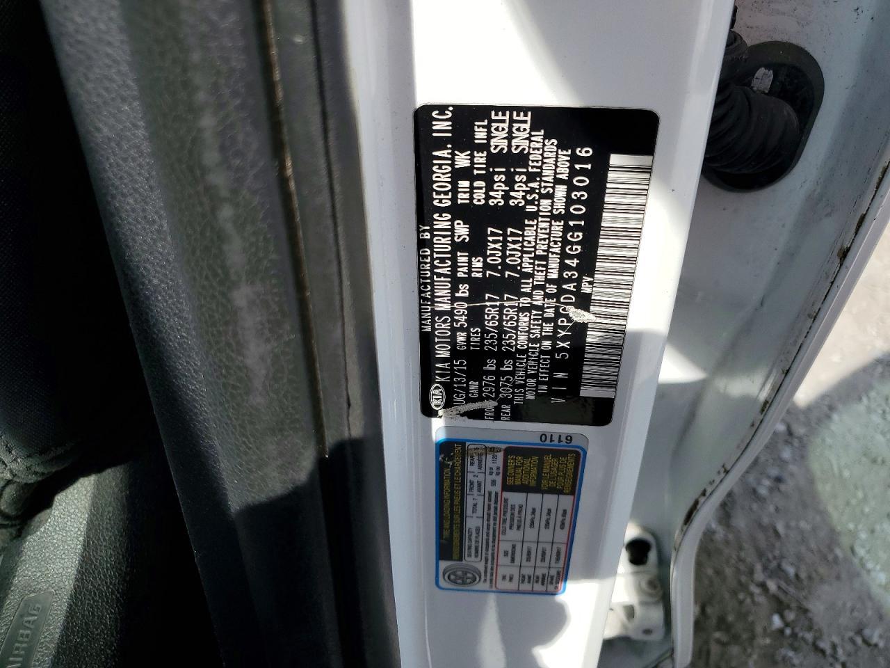 2016 KIA SORENTO LX — Фото 13 из 13