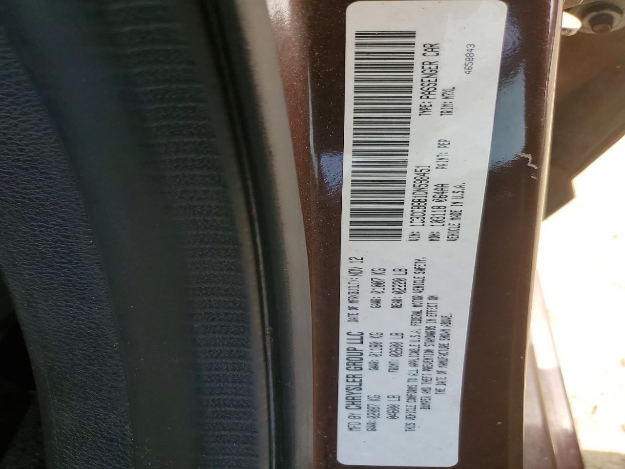 2013 CHRYSLER 200 TOURING — Фото 12 из 12