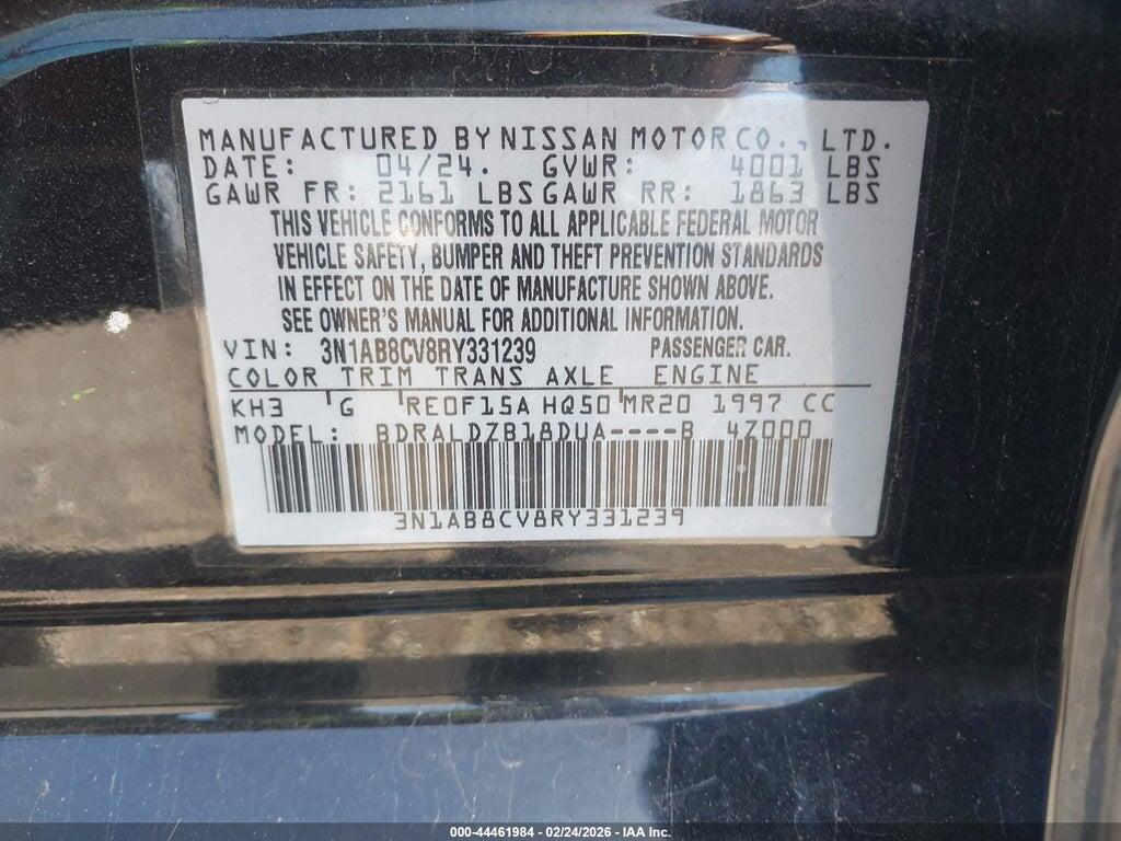 3N1AB8CV8RY331239 2024 NISSAN SENTRA photo no. 9