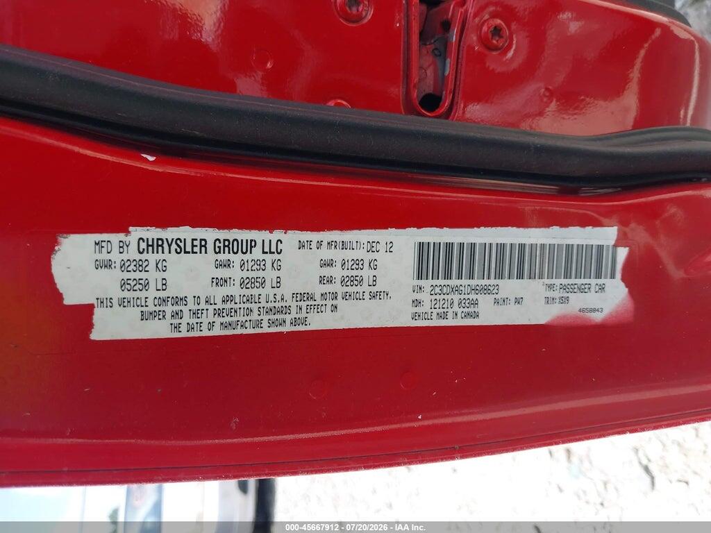 2C3CDXAG1DH608623 2013 DODGE CHARGER photo no. 9